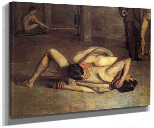 The Wrestlers By Thomas Eakins