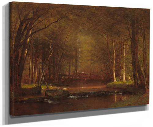 Trout Brook In The Catskills By Thomas Worthington Whittredge