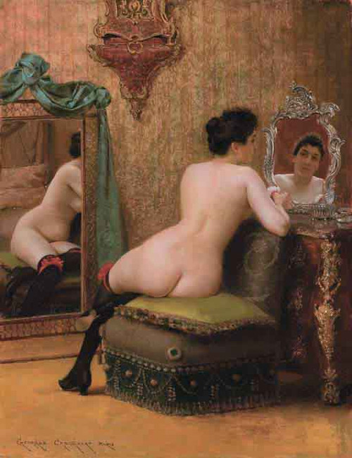 Femme Au Boudoir By Georges Croegaert By Georges Croegaert