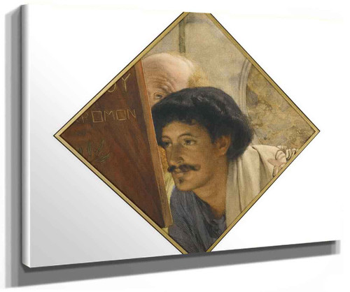 Two Heads From (Also Known As A Visit To The Studio By Charles W. Deschamps And His Wife) By Sir Lawrence Alma Tadema