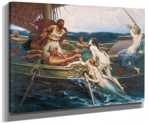 Ulysses And The Sirens By Herbert James Draper