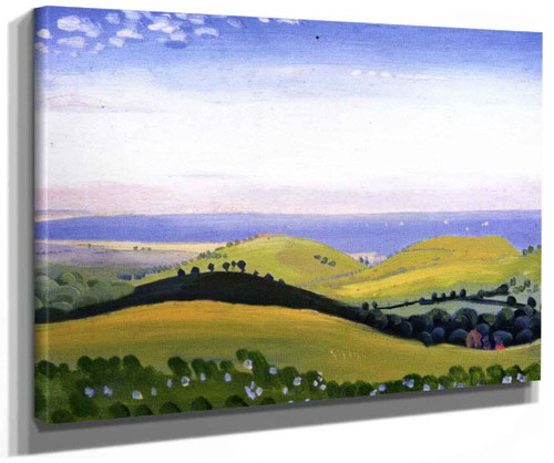 View From The White Hart Guestling Sussex By James Dickson Innes