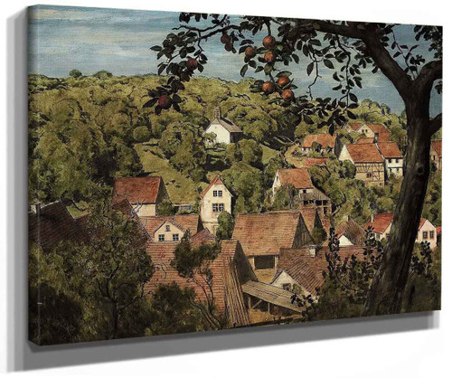 View Of Mamolsheim By Hans Thoma View Of Mamolsheim By Hans Thoma