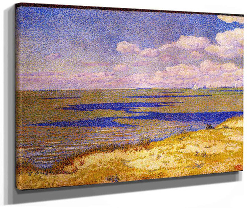 View Of The River Scheldt (Also Known As Dunes At Cadzand) By Theo Van Rysselberghe