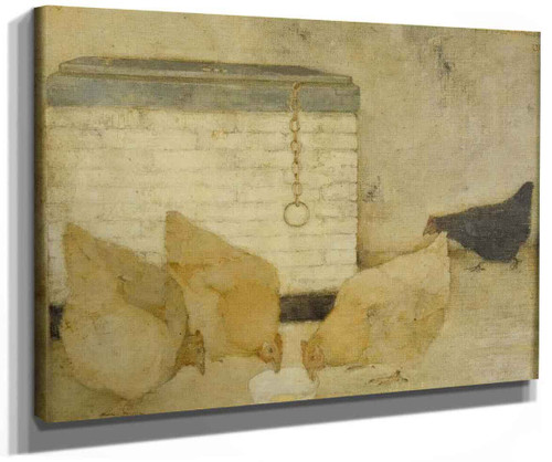 Watering Chickens By Jan Mankes