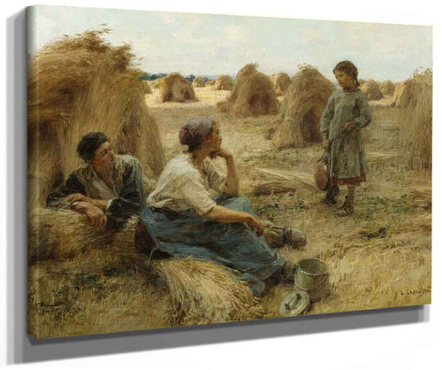 Wheatfield (Also Known As Noonday Rest) By Leon Augustin Lhermitte