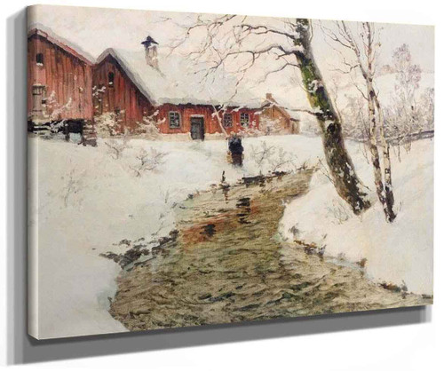 Winter In Norway 1 By Fritz Thaulow