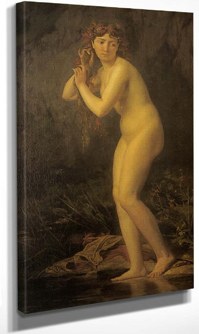 A Bathing Nude By Jules Joseph Lefebvre