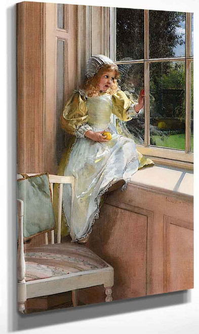 A Looking Out Owindow Sunshine By Laura Theresa Alma Tadema