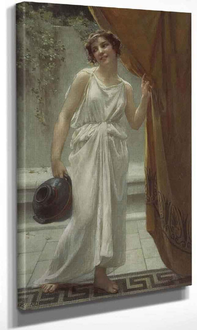 At The Fountain By Guillaume Seignac