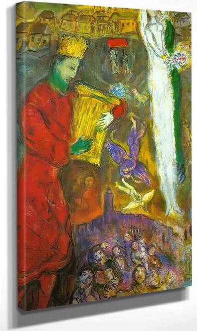 King David By Marc Chagall