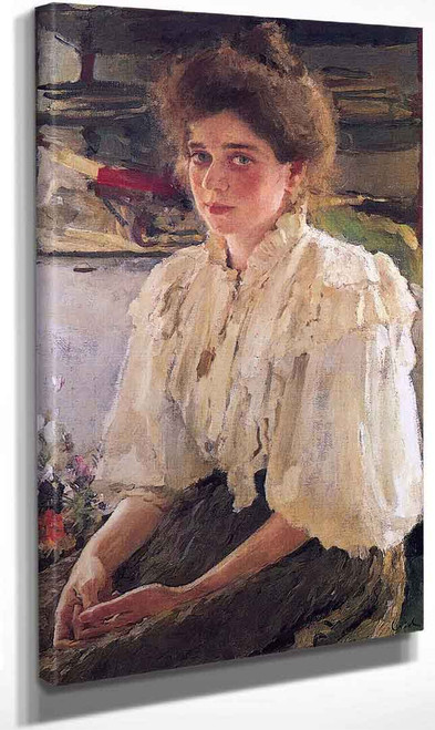 Mrs. Lowff Nee Maria Yakovlevna Simonovitch (1864 1955) By Valentin Serov