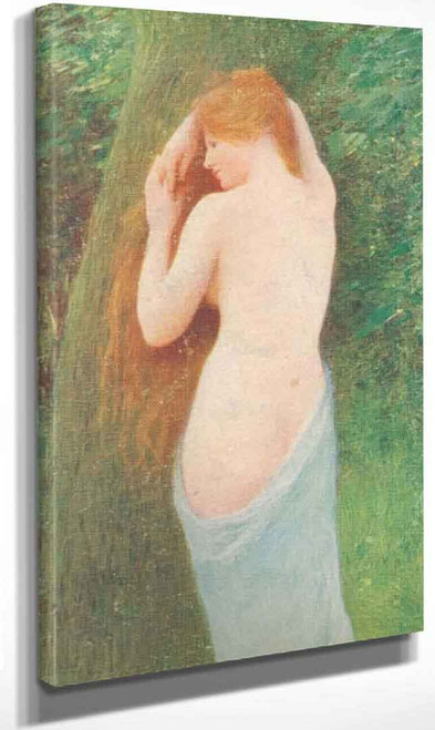 Nude Against Tree By Louis Joseph Raphael Collin