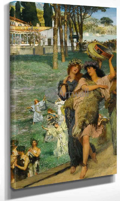 On The Road To The Temple Of Ceres (Also Known As A Spring Festival) By Sir Lawrence Alma Tadema