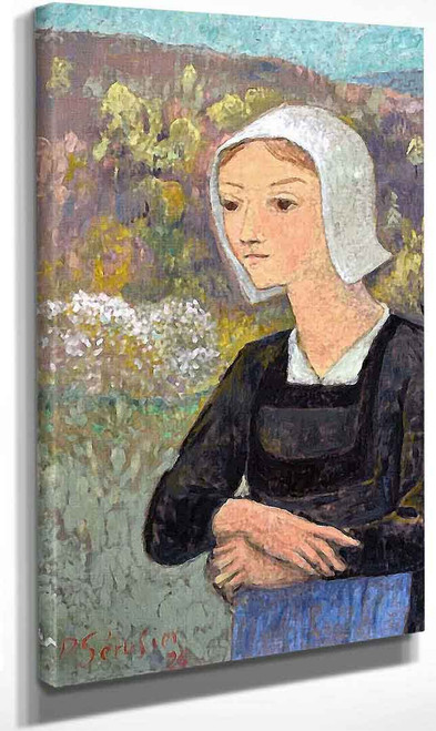 Portrait De Jeune Bretonne A La Coiffe By Paul Serusier