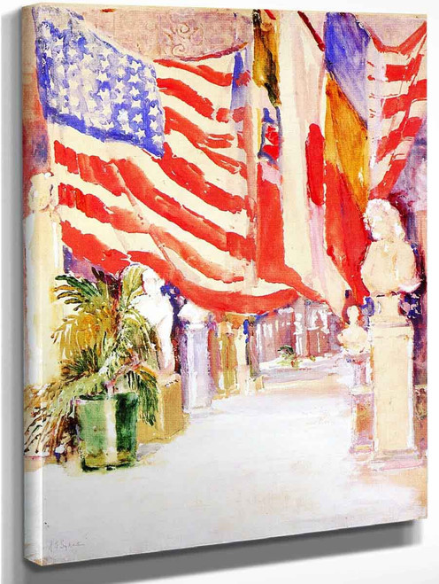 Flags At The Art Museum, Cincinnati, Ohio By Annie G. Sykes