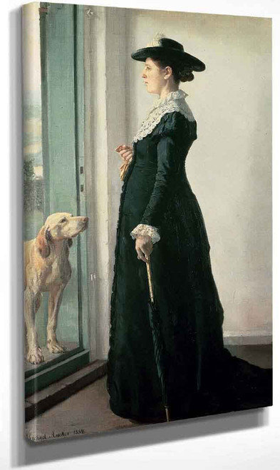 Portrait Of My Wife (Also Known As The Painter Anna Ancher) By Michael Peter Ancher