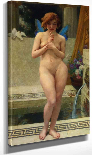 Psyche At A Fountain By Guillaume Seignac Psyche At A Fountain By Guillaume Seignac