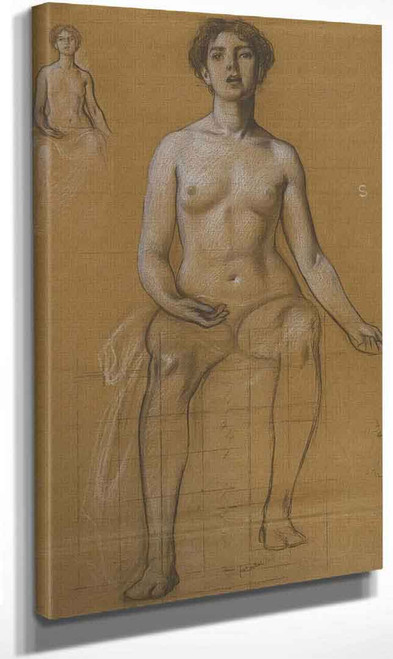 Study For The Singing Priestess In Song By Herbert James Draper