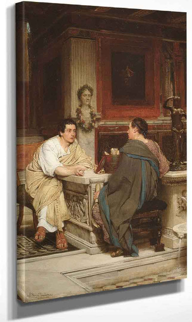 The Discourse (Also Known As A Chat) By Sir Lawrence Alma Tadema The Discourse (Also Known As A Chat) By Sir Lawrence Alma Tadema