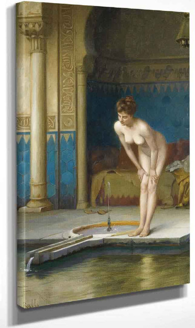 Young Woman At Bath By Theodoros Ralli