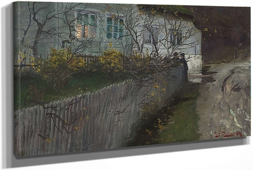 An Old Rectory by Fritz Thaulow