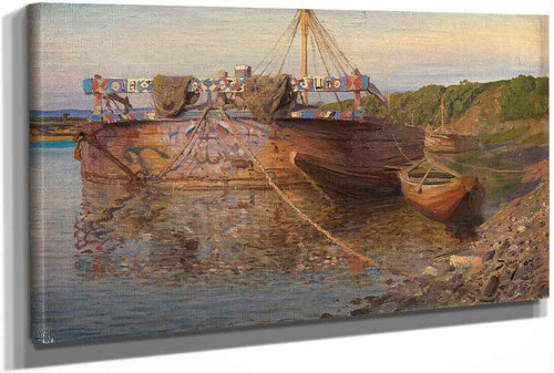 Barge On The River Oka by Vasily Polenov