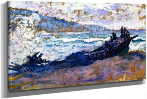 Boats On The Beach (Study For The Wreck) by Henri Edmond Cross