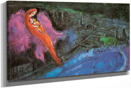 Bridges Over The Seine by Marc Chagall