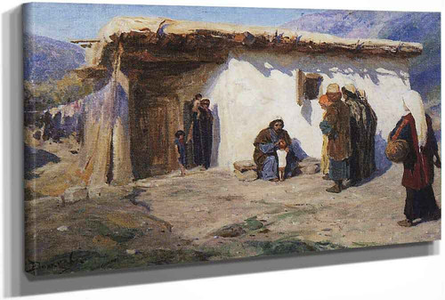 Children Brought To Jesus by Vasily Polenov