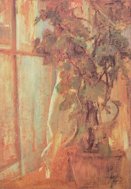 Flowers By The Window By Olga Boznanska By Olga Boznanska