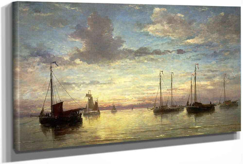 Evening At The Sea by Hendrik Willem Mesdag