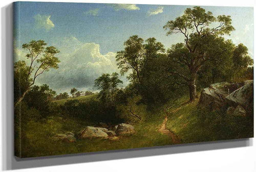 Landscape (Also Known As White Mansion In The Distance) by David Johnson