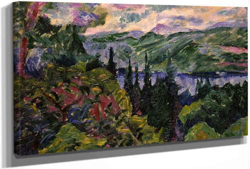 Landscape Of Lake Maggiore1 by Umberto Boccioni