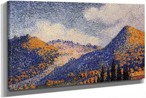 Landscape The Little Maresque Mountains by Henri Edmond Cross