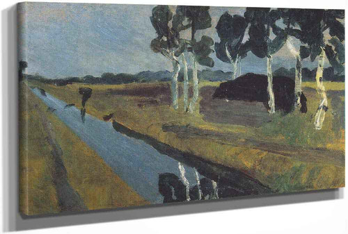 Landscape With A Bog Canal by Paula Modersohn Becker