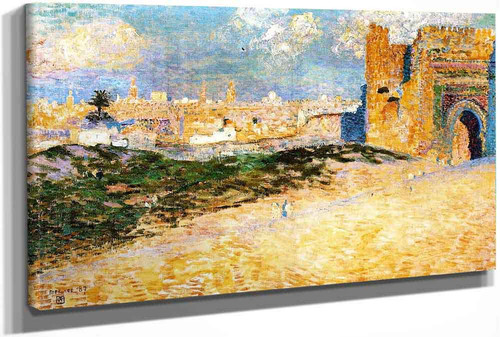 Mansour El Hay Gate Meknes (Also Known As La Puerta De Al Monsour Mequinez Marruecos) by Theo Van Rysselberghe Mansour El Hay Gate Meknes (Also Known As La Puerta De Al Monsour Mequinez Marruecos) by Theo Van Rysselberghe