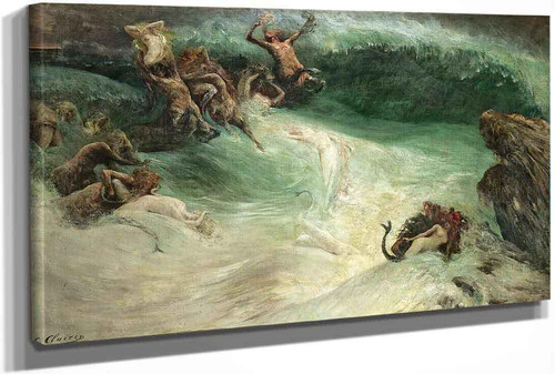 Naiades Et Centaures Dans Les Vagues by Georges Jules Victor Clairin