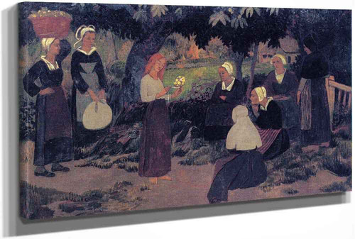 Pause With A Bouquet Of Flowers by Paul Serusier Pause With A Bouquet Of Flowers by Paul Serusier