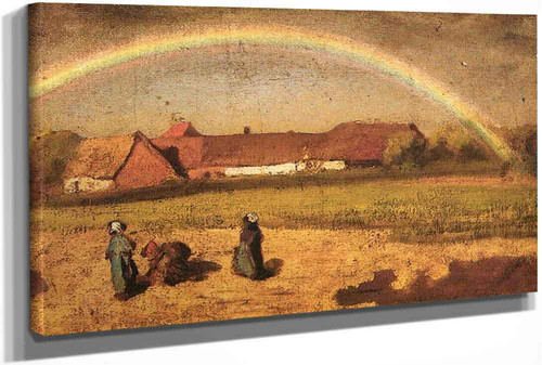 Rainbow In Courrieres by Jules Adolphe Breton