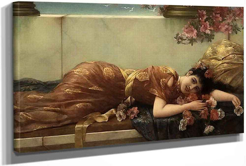 Reclining Beauty by Emile Eisman Semenowsky