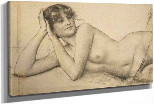 Reclining Female Nude (Also Known As Study For Summer ) by Louis Joseph Raphael Collin