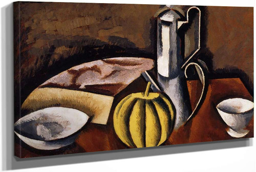 Still Life With Coffee Pot And Melon by Roger De La Fresnaye