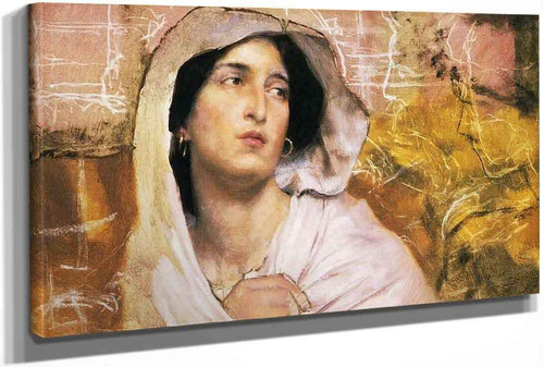 Study Of A Head Of A Woman (Unfinished) (Also Known As Portrait Of A Woman) by Sir Lawrence Alma Tadema Study Of A Head Of A Woman (Unfinished) (Also Known As Portrait Of A Woman) by Sir Lawrence Alma Tadema