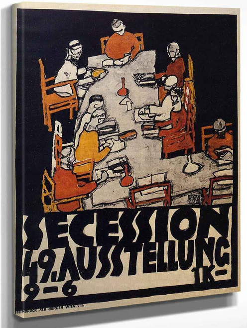 Forty Ninth Secession Exhibition Poster By Egon Schiele