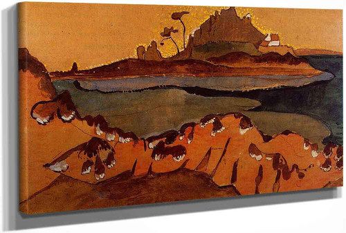 The Ile De La Douane The Mouthe Of The Trieux River by Paul Serusier The Ile De La Douane The Mouthe Of The Trieux River by Paul Serusier