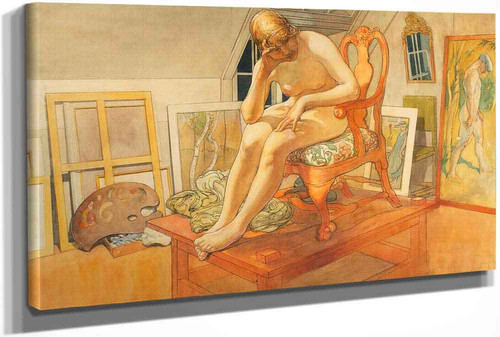 The Model On The Table by Carl Larssonv