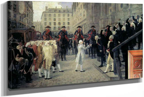 The Reception Of Louis Xvi At The Hotel De Ville By The Parisian Municipality In 1789 by Jean Paul Laurens