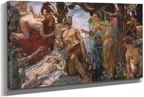 The Temptation Of Saint Anthony (After Gustave Flaubert) by Lovis Corinth