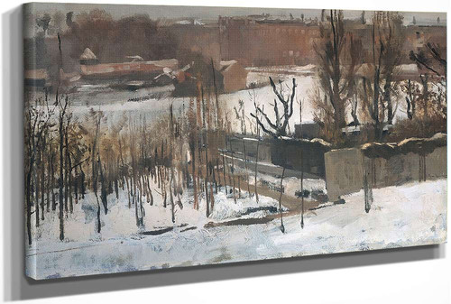 View Of The Oosterpark In Amsterdam In The Snow by George Hendrik Breitner